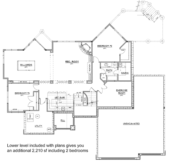Ranch Home with Optional Lower Level — exterior