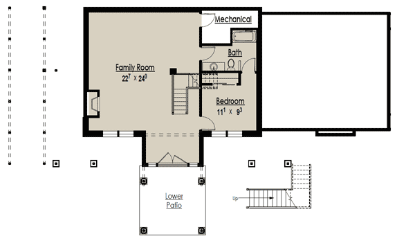 Craftsman Lake House Plan with Finished Lower Level — exterior