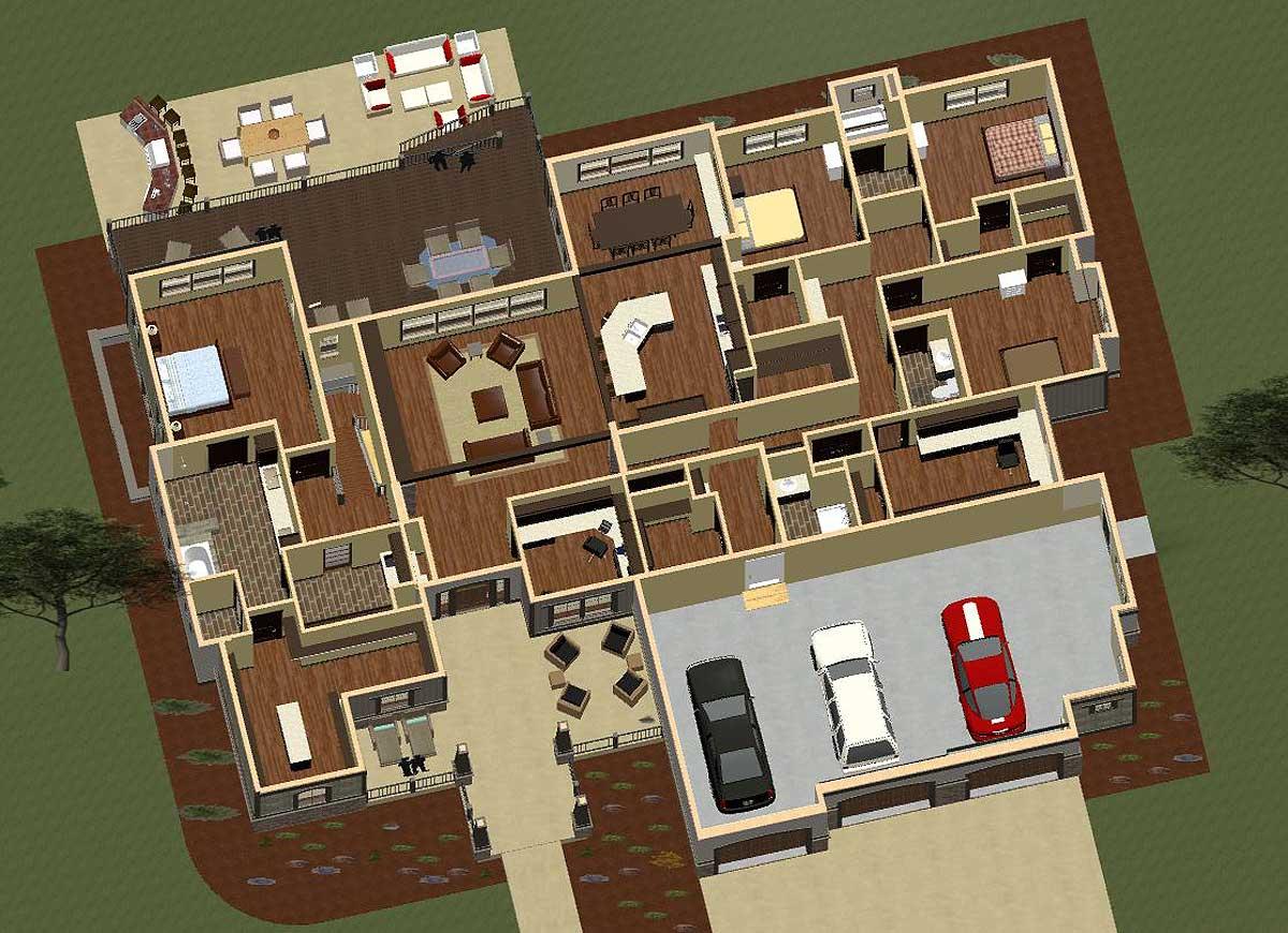 Remarkable Rustic Craftsman House Plan — exterior