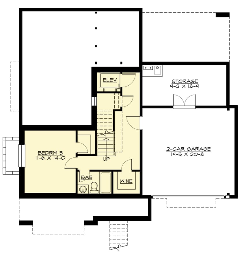 Rustic Craftsman for a Sloping Lot — exterior