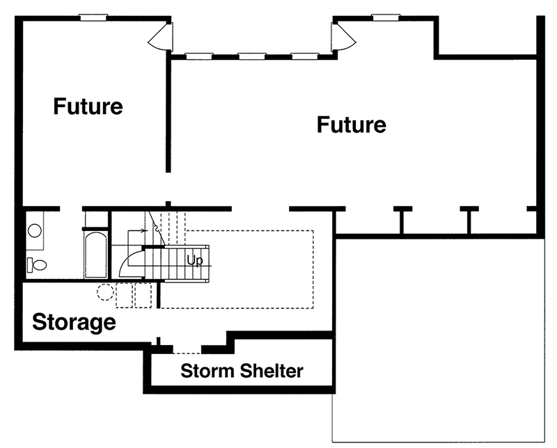 Northwest House Plan with Special Master Ceiling — exterior