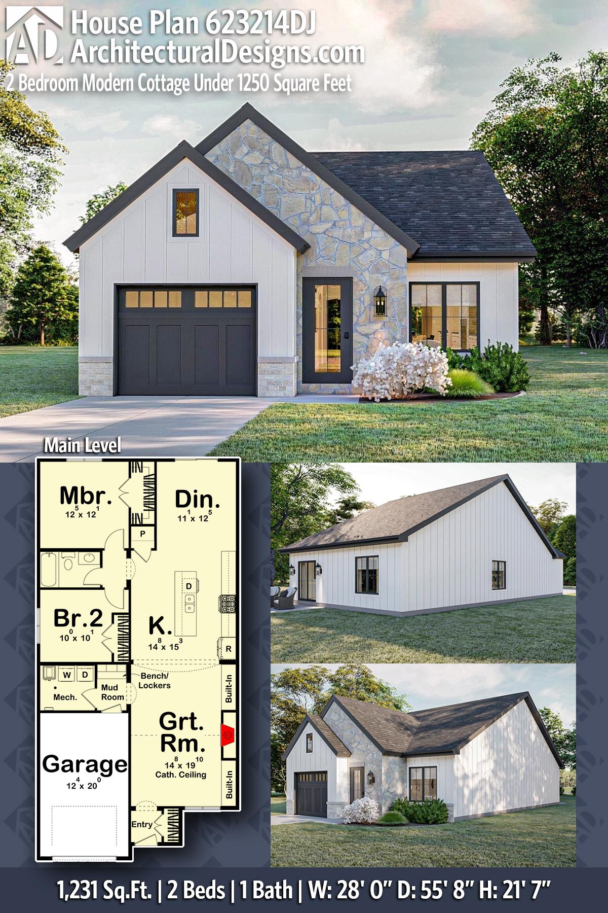 2 Bedroom Modern Cottage Under 1250 Square Feet — exterior