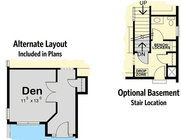 Country House Plan with Flex Room — exterior