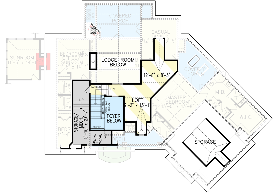 Optionally Finished Upper Level Loft