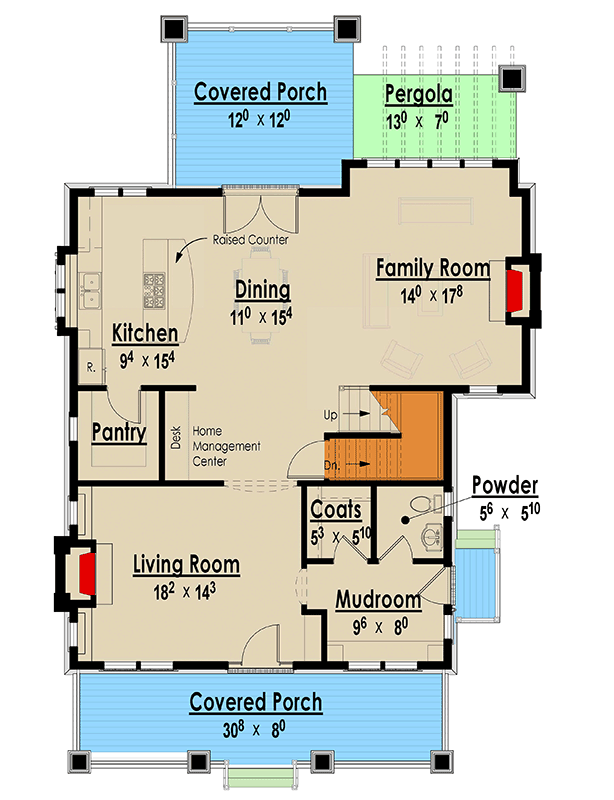 Plan 18255BE: Craftsman Bungalow House Plan with 3 Bedrooms and ...