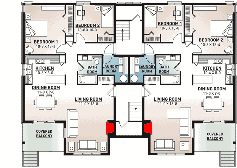 Lower Level - 2 Units Per Floor