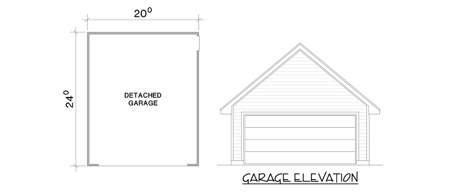 Two Car Detached Garage