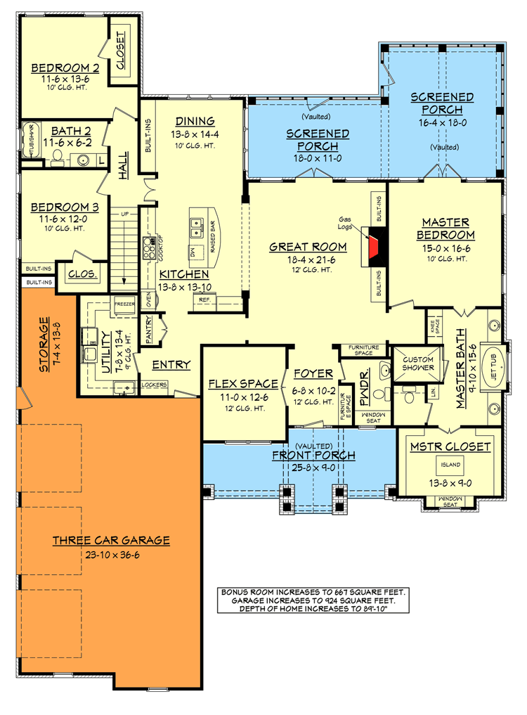 3-Car Garage Option