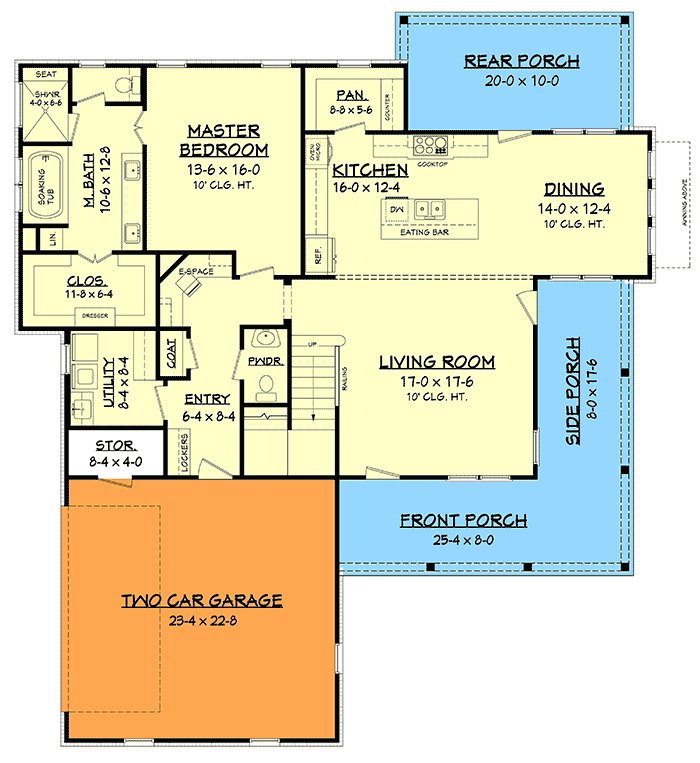 2-Car Side Garage Option