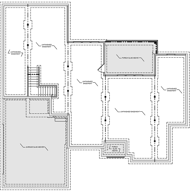 Unfinished Walkout Basement