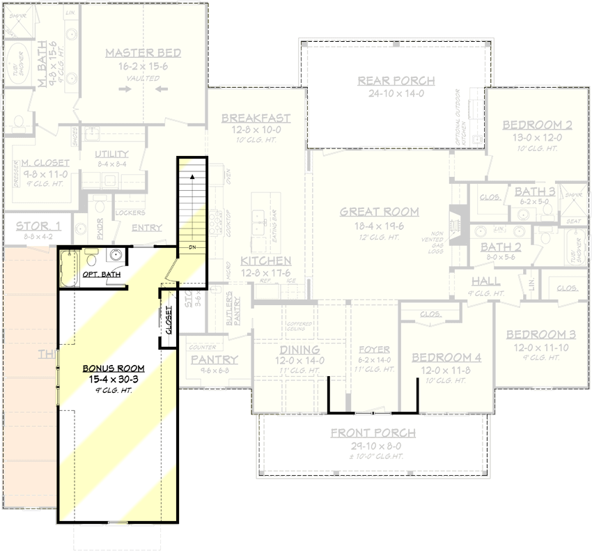 3-Car Side-Entry Bonus Option