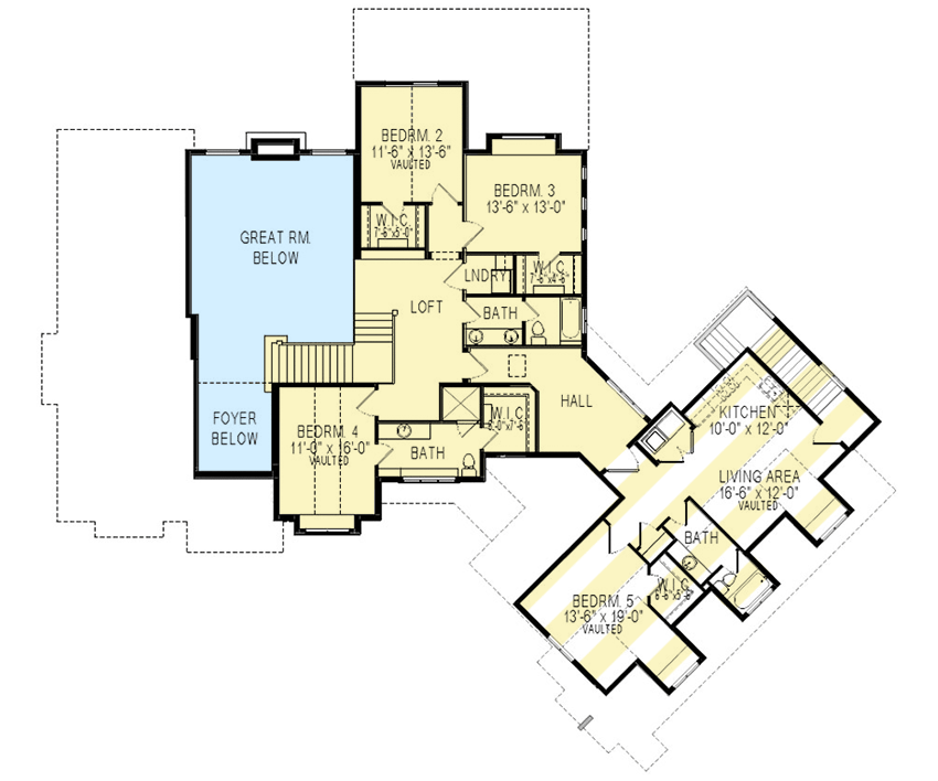 Second Level with Optional In-Law Apartment