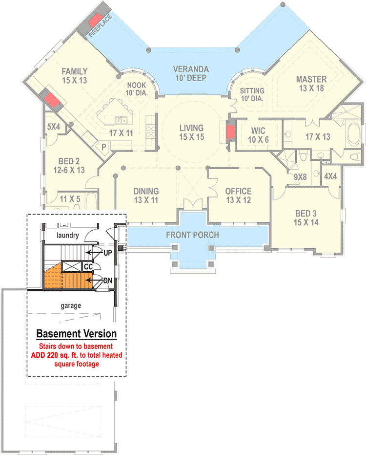 Main Level - Basement Stair Location