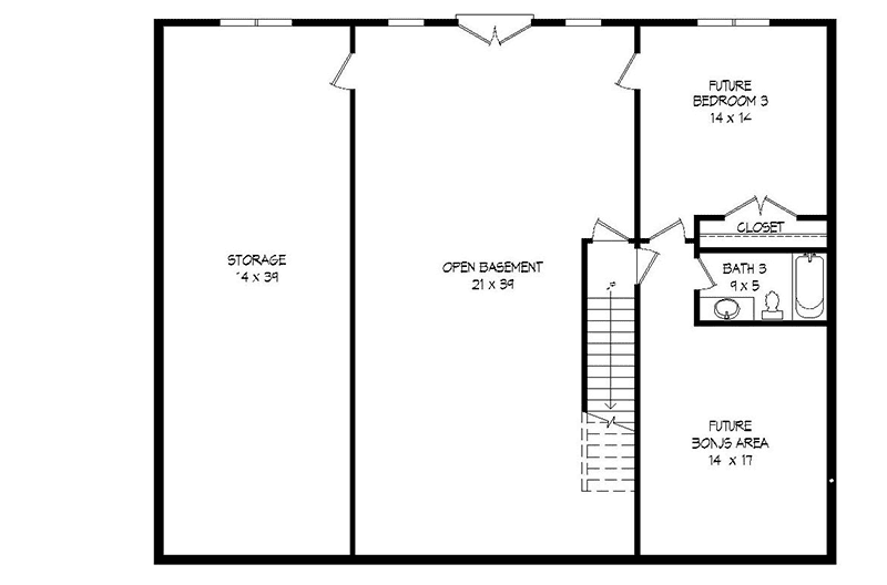 Unfinished Lower Level