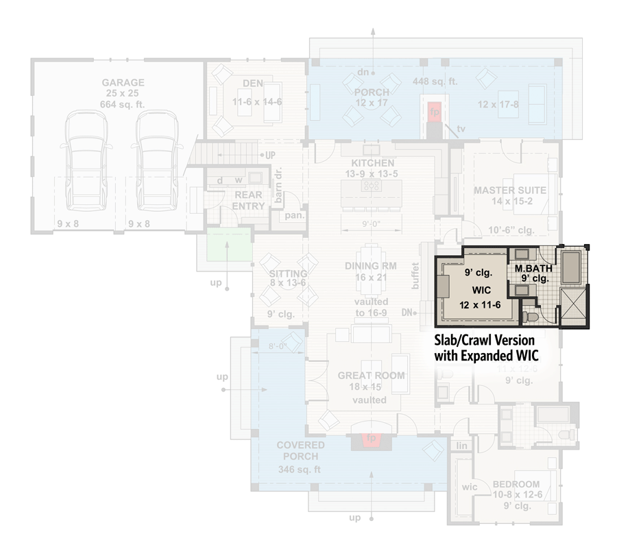 Main Level - Slab/Crawl 