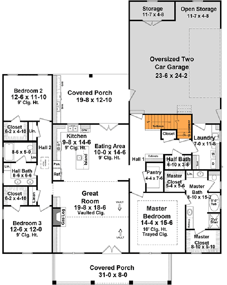 Optional Basement Stairs