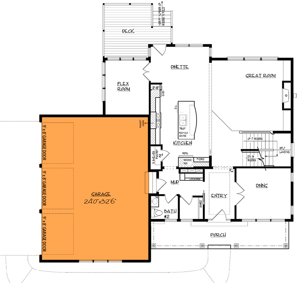 Optional Side Load Garage (+$395)