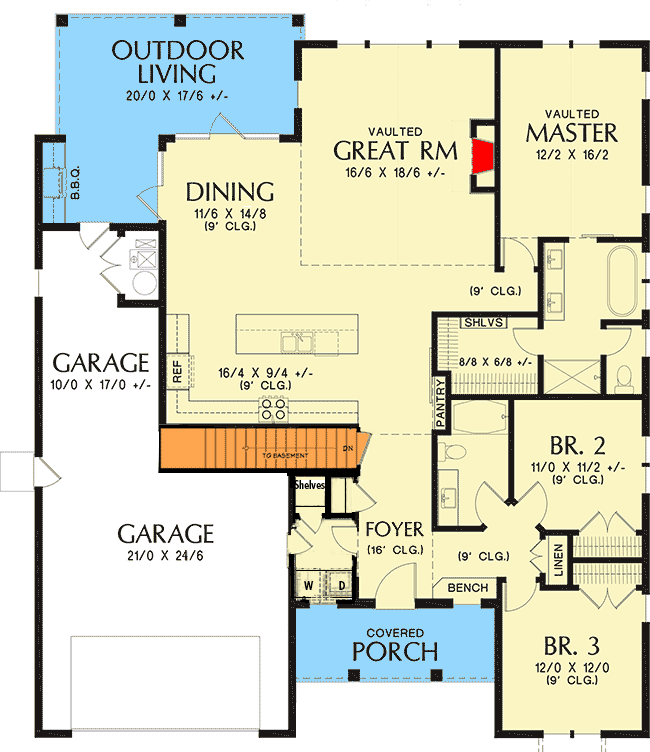 Basement Option Stair Location