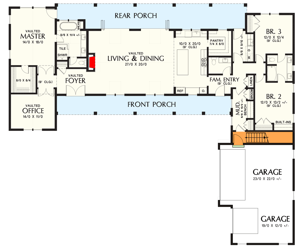Main Level - Basement Stair Location