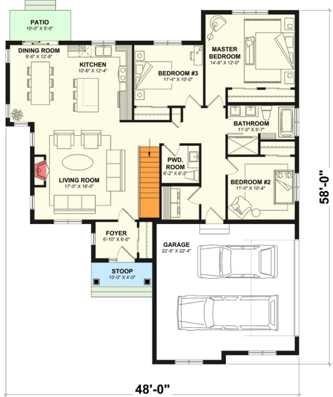 Basement Stairs Location