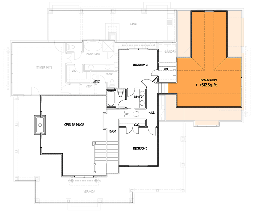 Optional Room Above Optional 3-Car Garage