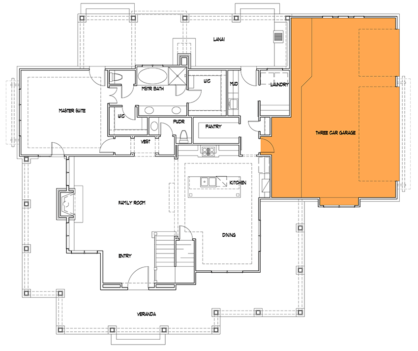 Optional 3-Car Garage
