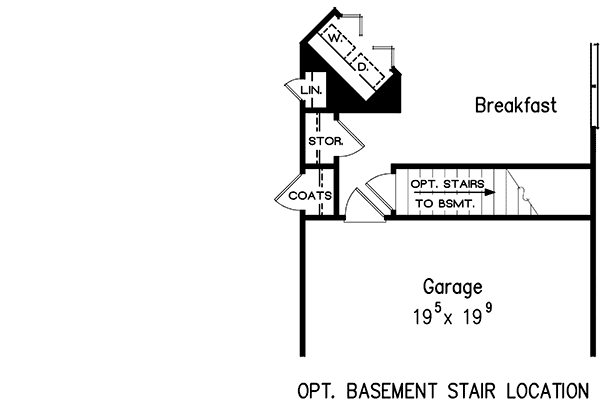 Optional Basement Stairs