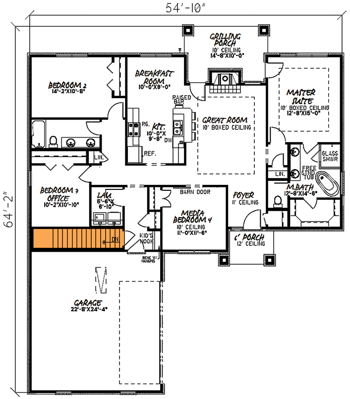 Main Level - Basement Location