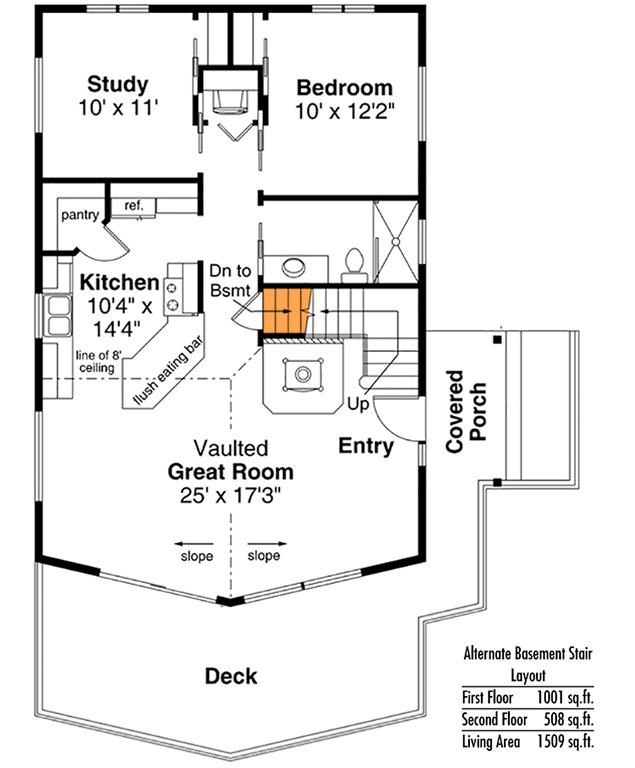 Main Level - Basement Stairs Location