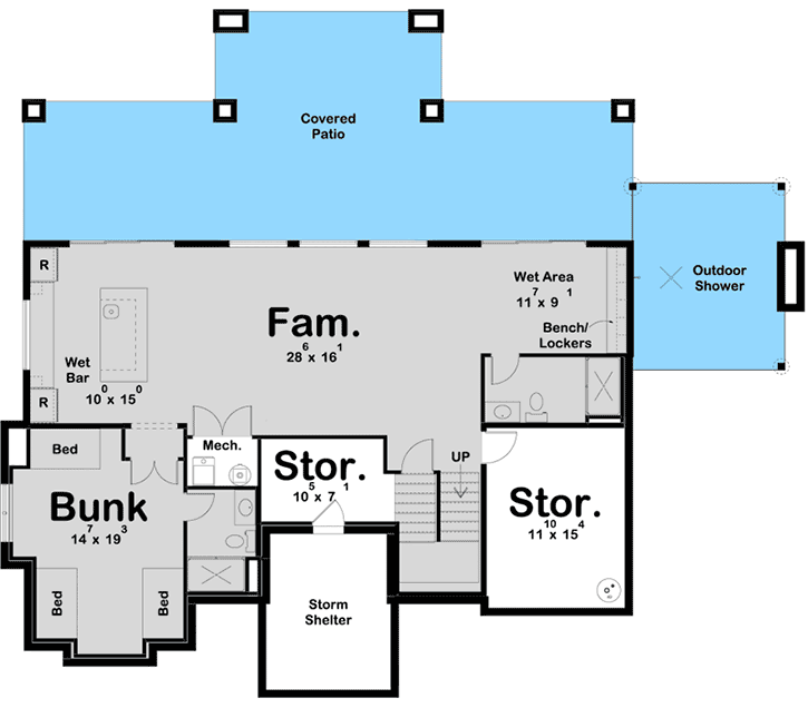 Optional Lower Level Layout ($ Paid Option)