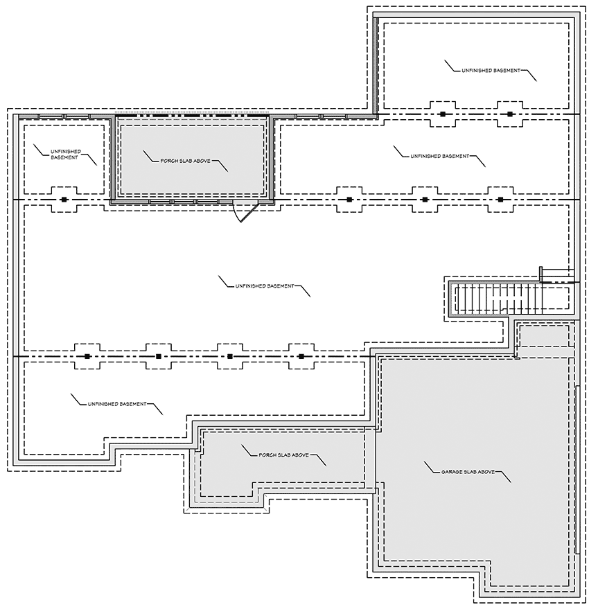Unfinished Walkout Basement 