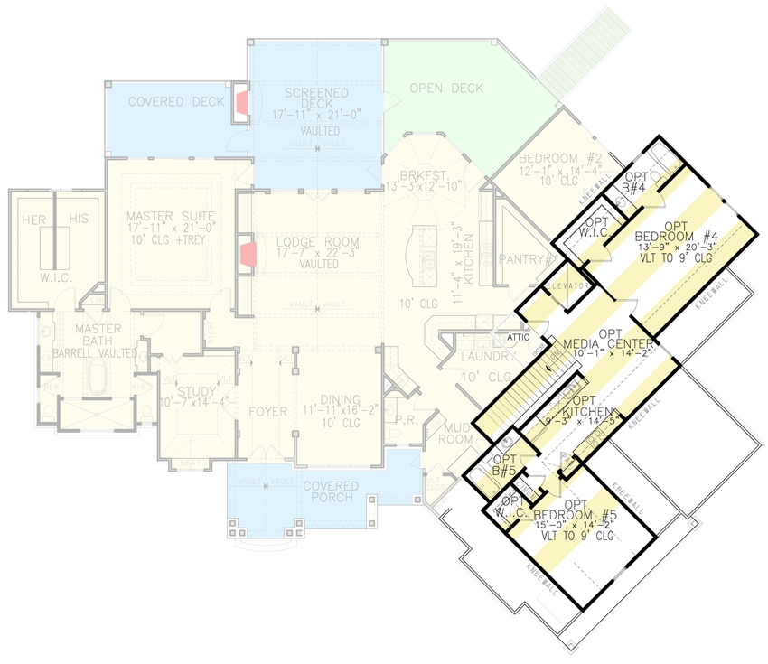 Optionally Finished Second Floor