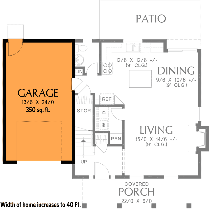1-Car Garage Option ($ Paid Option)