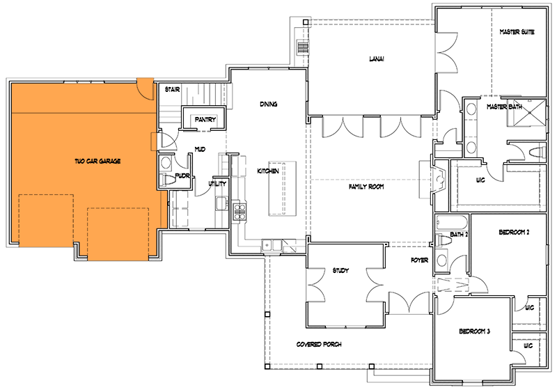 2-Car Front Garage Option (Paid Option $$)