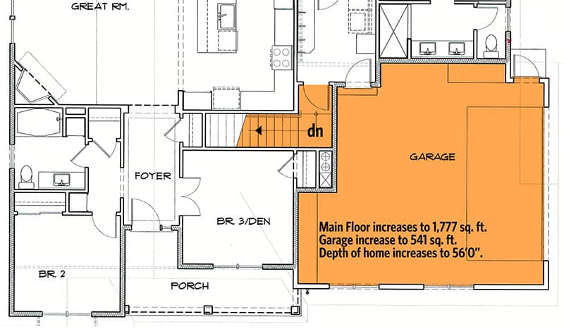 Optional Basement Stairs (+$ Paid Foundation Option)