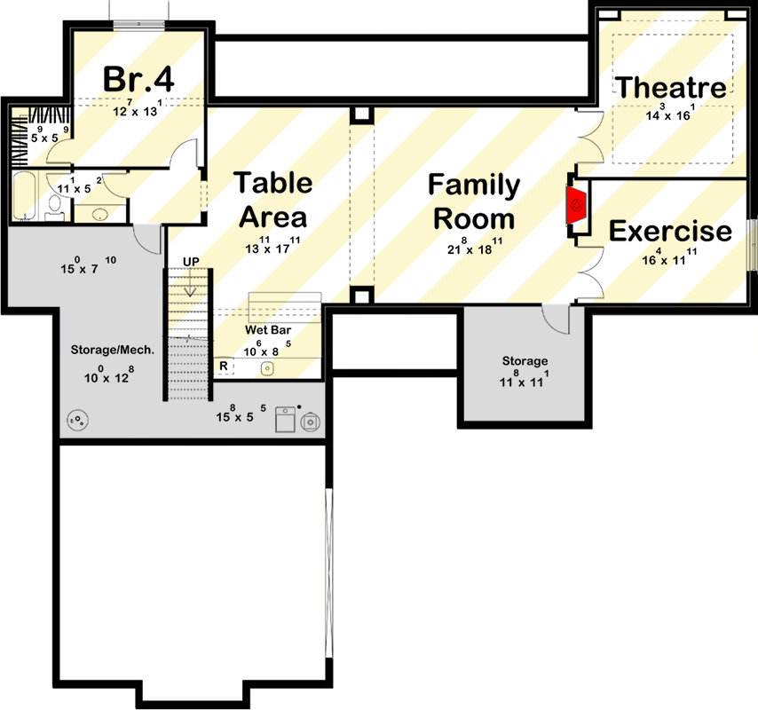 Optional Lower Level Layout ($ Paid Option)