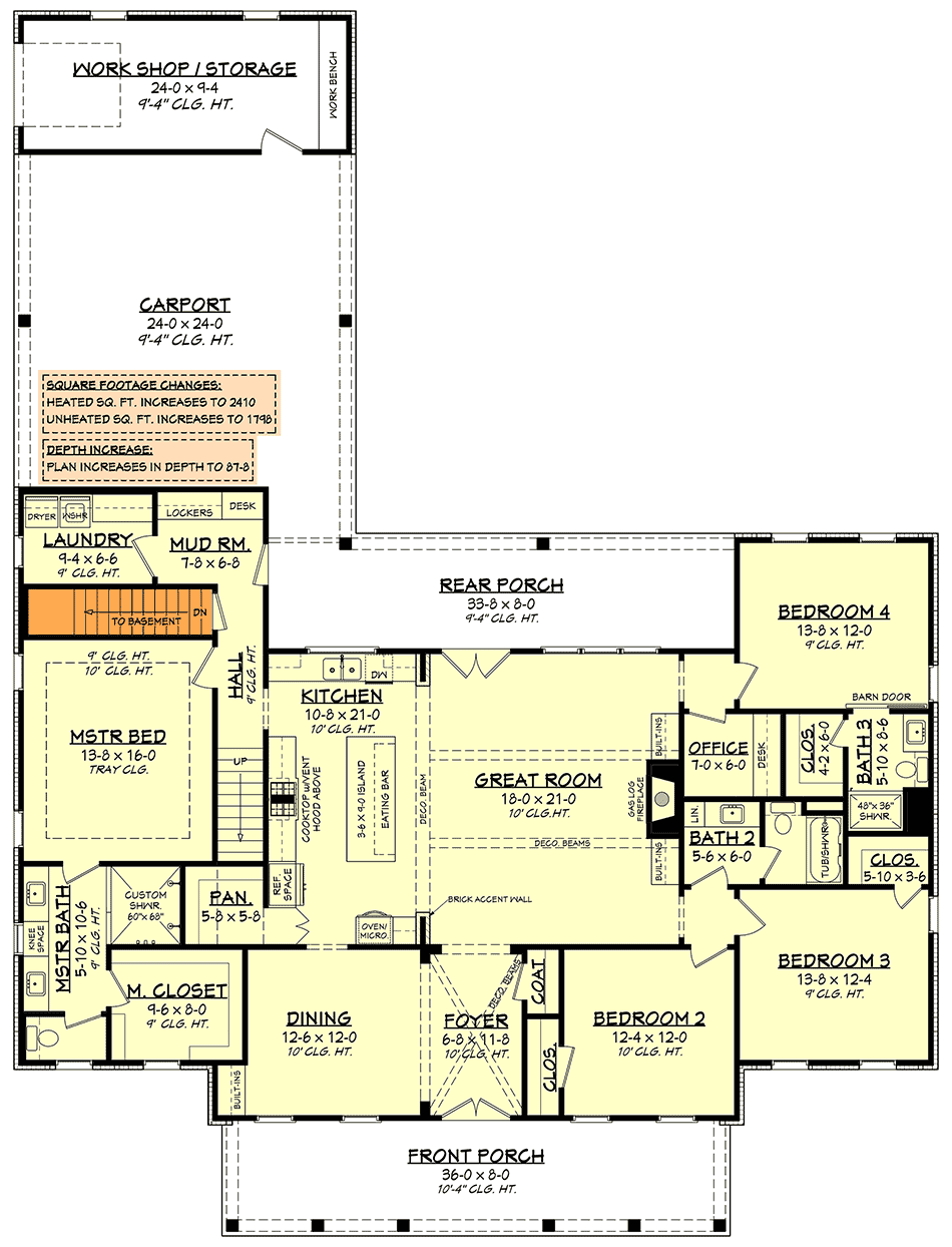 First Floor - Basement Version