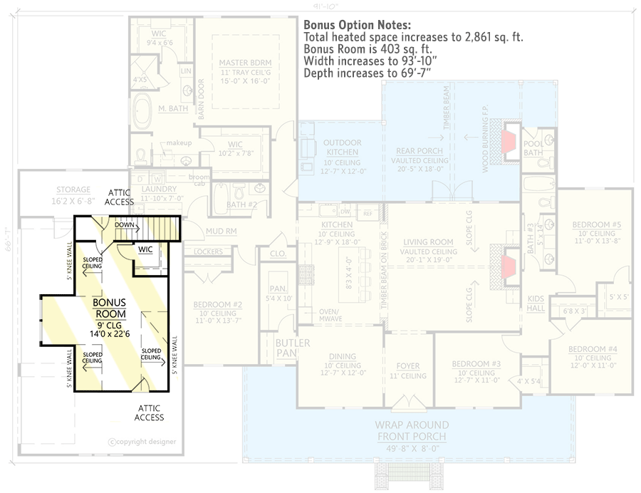 Option: Bonus Above Garage (+$295)