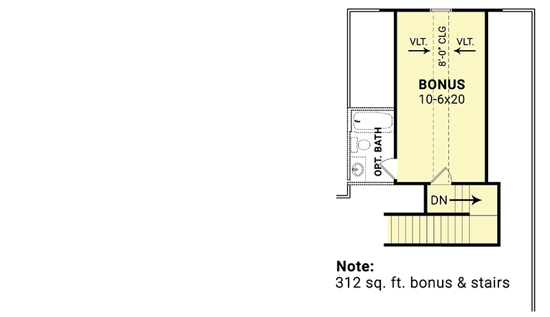 2-Car Side Garage Bonus Level Option