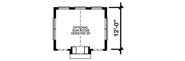 Optional Sunroom (Adds 180 sq. Ft.)