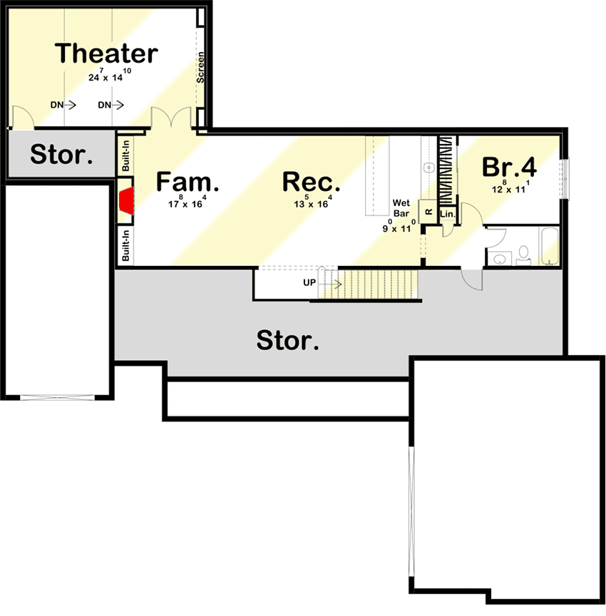 Optional Lower Level Layout ($ Paid Option)