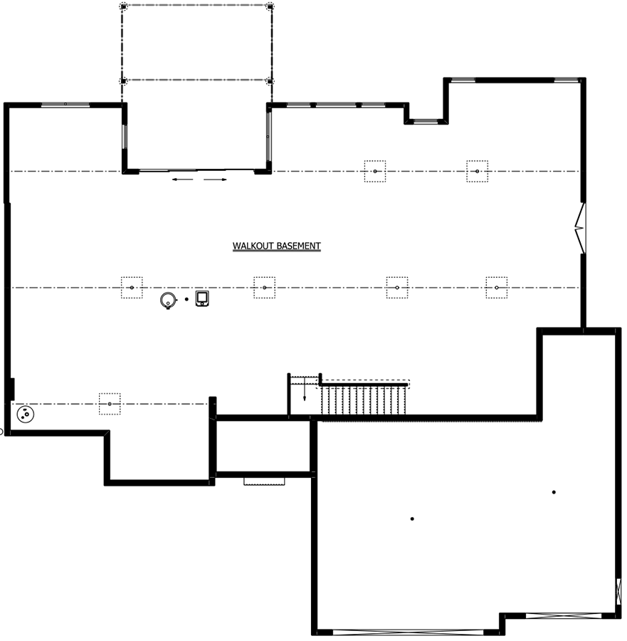 Unfinished Walkout Basement