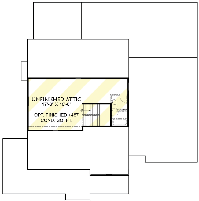 Optionally Finished Walkup Attic