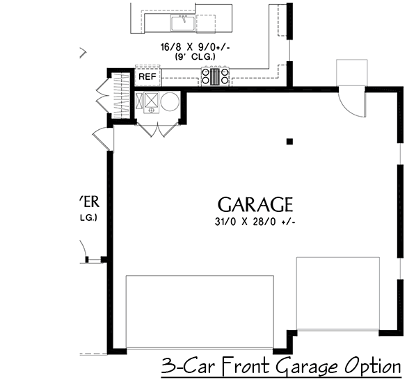 Optional 3-Car Garage 