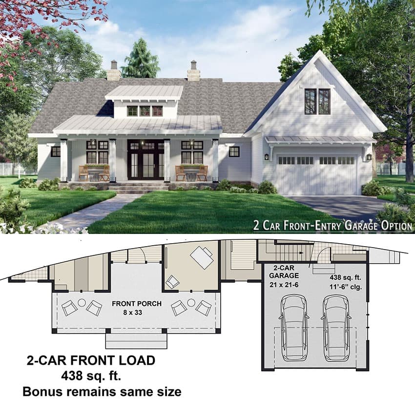 Optional 2-Car Front Load