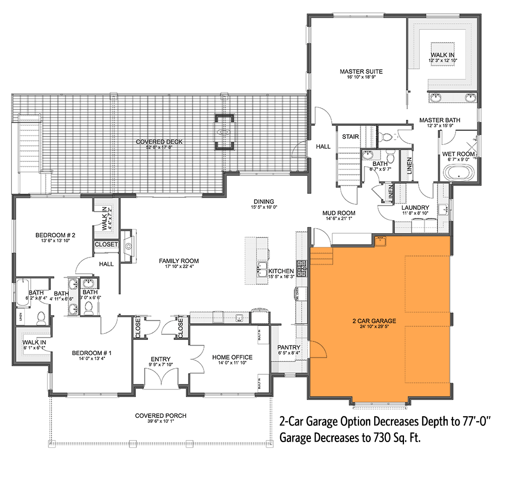 2-Car Side Garage Option (+$300)