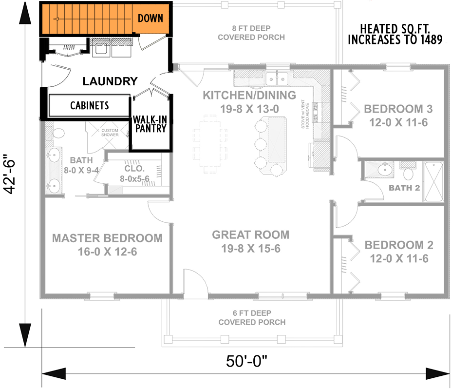 Main Level - Basement Stairs Location