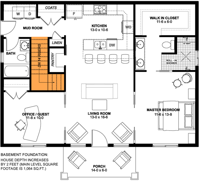 Main Level - Basement Stairs Location