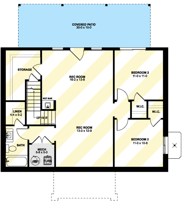 Optionally Finished Lower Level  - Walkout Foundation