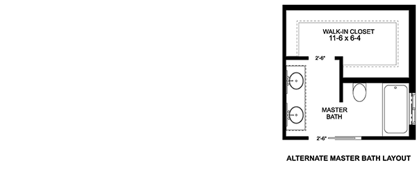 Alternate Master Bathroom Layout